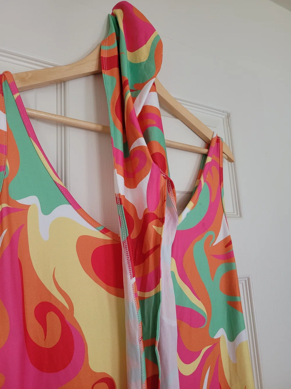 Colorful Multi-Print Halter Jumpsuit